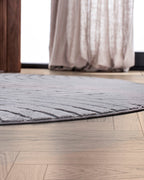 Runder Japandi-Teppich – Ovara Zenith Grey