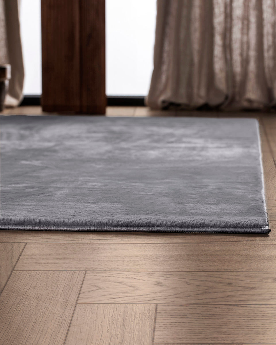 Japandi-Teppich – Terra Plano Grau